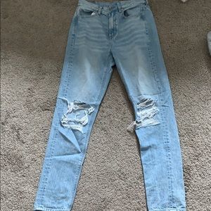 american eagle mom jeans